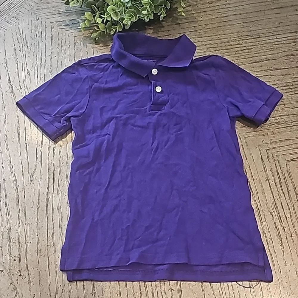 Boys purple polo size 6